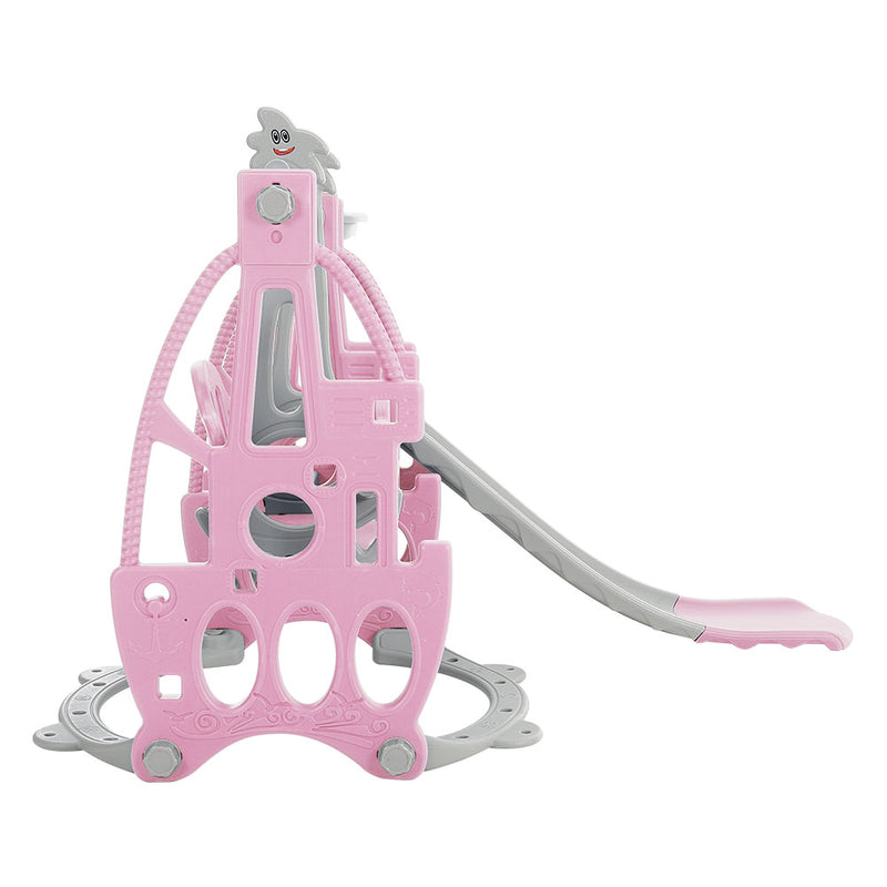 Livingandhome 3 in 1 Kids Swing and Slide Set Toddler Climber Playset