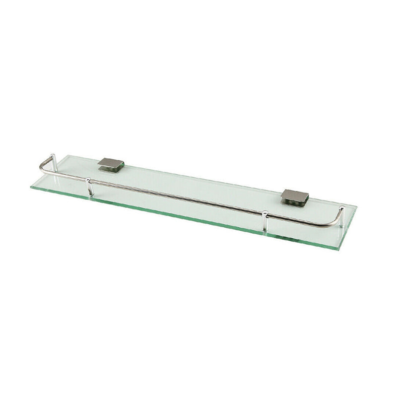 Lifeideas 6mm Thick Tempered Glass Wall-Mounted Bathroom Shelf