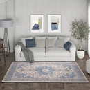 Lifeideas Rectangle Vintage Floral Area Rug