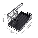 Livingandhome Black Steel Kitchen Sink Caddy Organizer