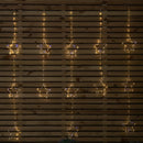 1.3m x 1.2m Light up Twinkling Star Christmas Curtain Light with White Mix LEDs