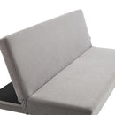 Livingandhome Modern Grey Convertible Sofa Bed