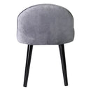 Livingandhome Modern Velvet Dressing Table Stool with Solid Wood Legs