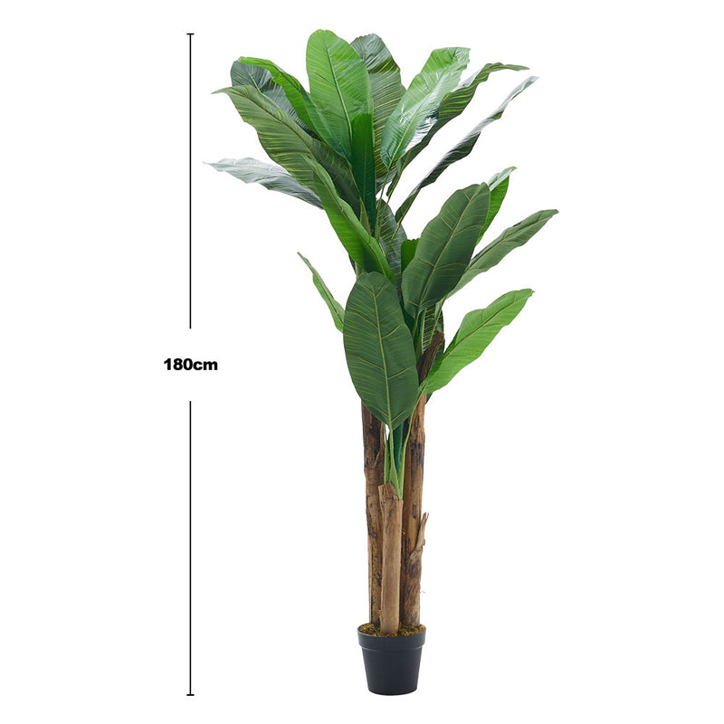 Breeins 180cm Artificial Plant Fake Banana Tree in Pot