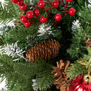 Lifeideas 2pcs Artificial Christmas Planter Bushes Decorations