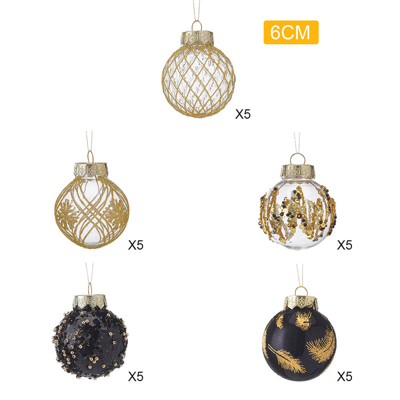 Lifeideas 25Pcs Christmas Ball Ornament Set