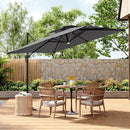 Garden Sanctuary Outdoor Large 3M LED Cantilever Parasol