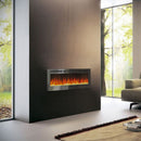 Livingandhome Linear Electric Fireplace Recessed