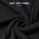 Slouchy Asymmetrical Neck Knitted Sweater