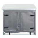 Breeins Camping Kitchen Table Portable Cabinet