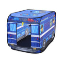 Kidkid Police Truck Foldable Tent Pop Up Kids Playhouse