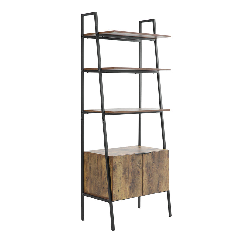 Livingandhome Industrial Style Wooden Bookshelf