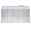 Breeins Aluminium Hobby Greenhouse with Base and Window Opening