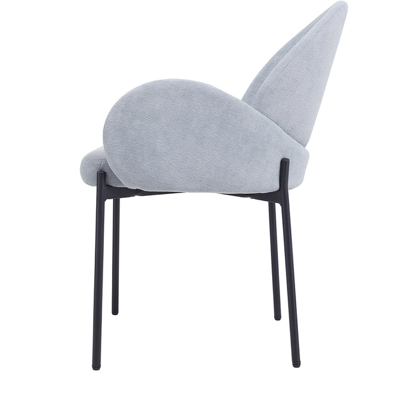 Livingandhome Set of 2 Modern Upholstered Armrest Chairs