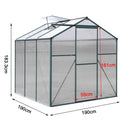 Breeins 6x6ft Aluminium Hobby Greenhouse With Window Opening