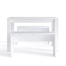 Livingandhome Set 3 Piece Modern Dining Table and Benches