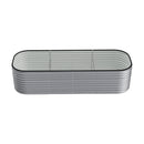 Breeins Oval-Shaped Galvanised Steel Raised Garden Bed