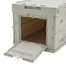 Livingandhome 60L Collapsible 3-Door Storage Box Outdoor Camping Table