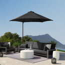 Outsunny 2.5M Offset Roma Patio Umbrella W/ 360° Rotation