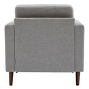 Livingandhome Linen Upholstered Mid-Century Chair