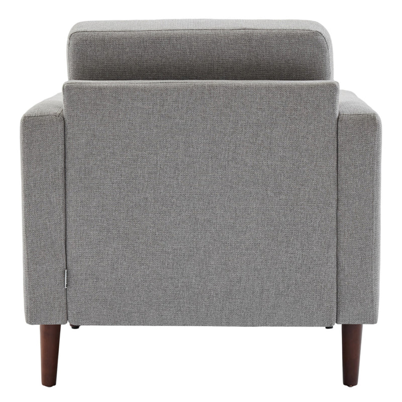 Livingandhome Linen Upholstered Mid-Century Chair