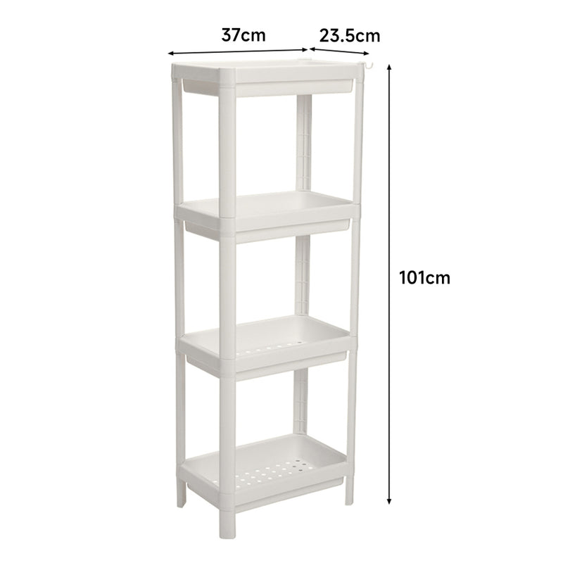 Lifeideas Compact 4-Tier Freestanding Storage Rack