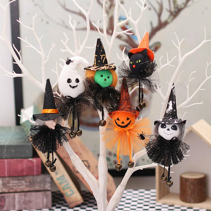 Hanging Ghost Pumpkin Witch Set