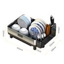 Lifeideas Stainless Steel Dish Drainer Rack Kitchen Organiser