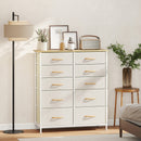 HOMCOM Fabric Chest of Drawers, Dresser for Bedroom,