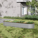 Breeins Galvanized Steel Outdoor Plant Bed