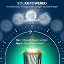 Outsunny Rattan Solar Floor Lamp, Auto On/Off LED Garden Lights, Grey