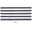 Garden Sanctuary 5 Pcs Garden Fence PVC Privacy Screen Panel Slat Strips Fixing Clip 1 M