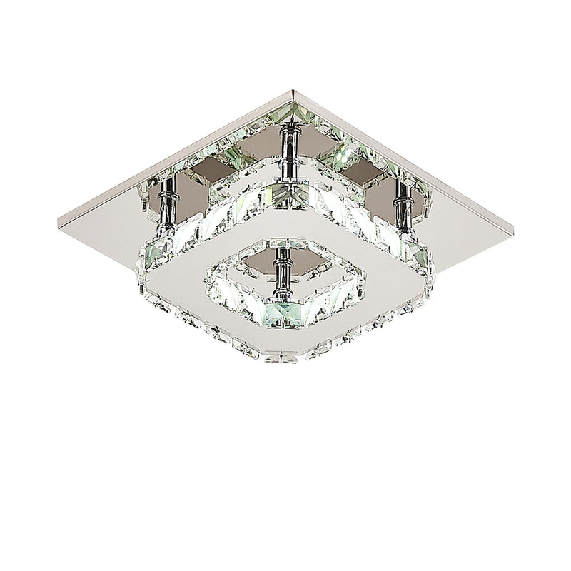 Livingandhome Square Small-size Crystal LED Ceiling Light