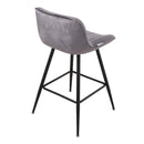 Livingandhome 2PCS Flannel Upholstered Bar Stools