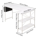 Livingandhome Corner L-Shaped Office Desk