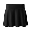 High Waisted Pleated Tennis Skirt With Pockets - Black