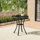 Breeins Outdoor Round Patio Table with Umbrella Hole