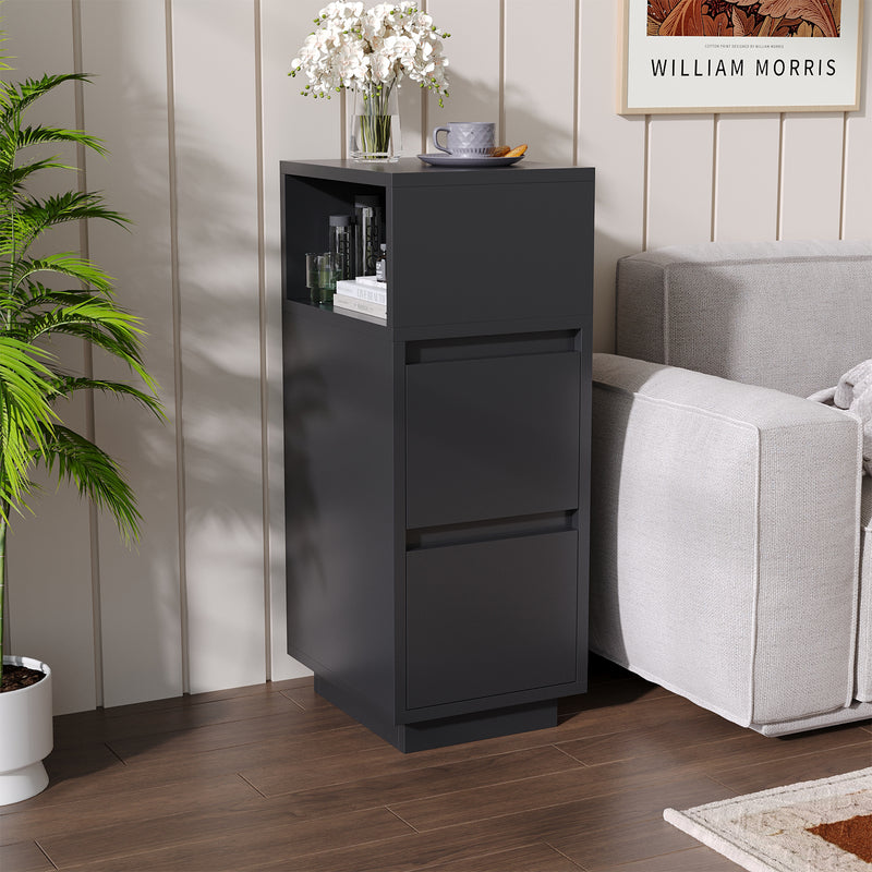 Livingandhome Minimalist Bedside Table with Drawers