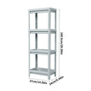 Lifeideas 4 Layers Freestanding Plastic Corner Storage Rack for Bathroom Kitchen