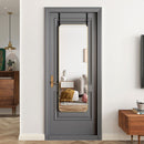Livingandhome Full Length Mirror with Rounded Corners Door Hanging