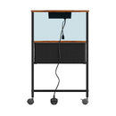 Bedside Table With Charging Station And LED Lights