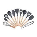 Lifeideas 11-piece Silicone Kitchen Utensil Set for Nonstick Cookware