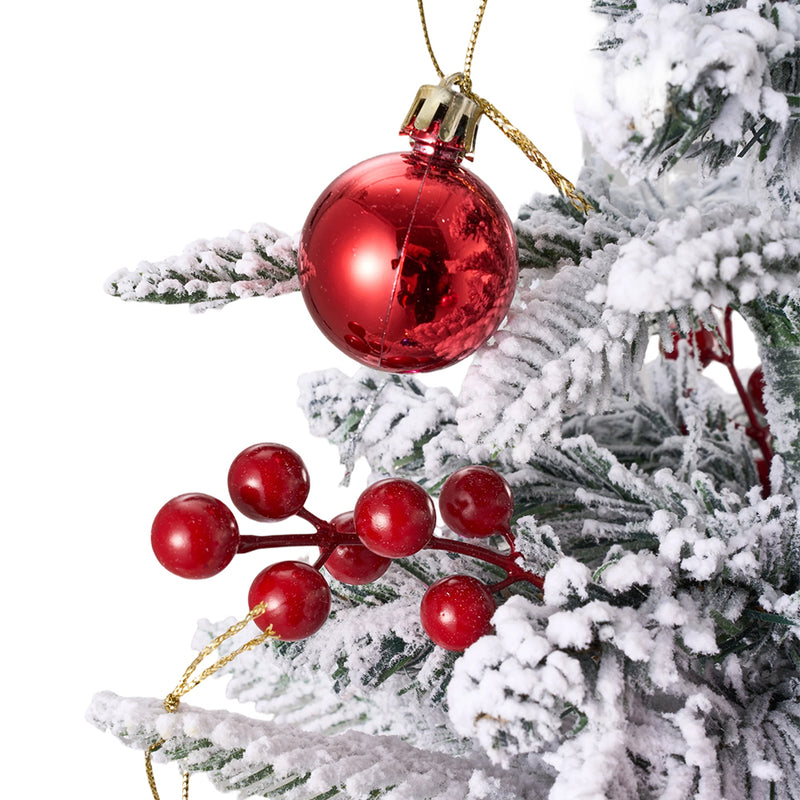 Lifeideas Set of 2 Artificial Christmas Trees with LED Decorations