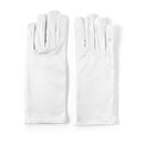 Elegant Short Satin Gloves White