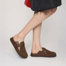 Closed-Toe Slip-On Mules Sandals