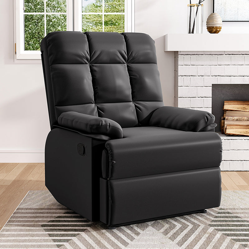 Livingandhome Faux Leather Upholstered Recliner Armchair