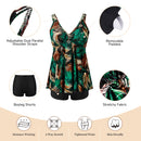 Two Piece Tankini Swimsuit With Double Shoulder Straps