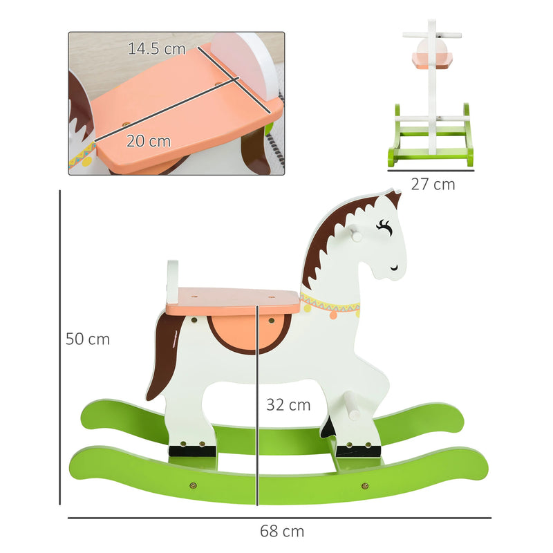 HOMCOM Rocking Horse - Multicoloured