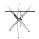 Livingandhome Stylish Tempered Glass Coffee Table