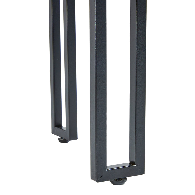 Livingandhome Modern Multi-function Tempered Glass Console Table